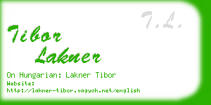 tibor lakner business card